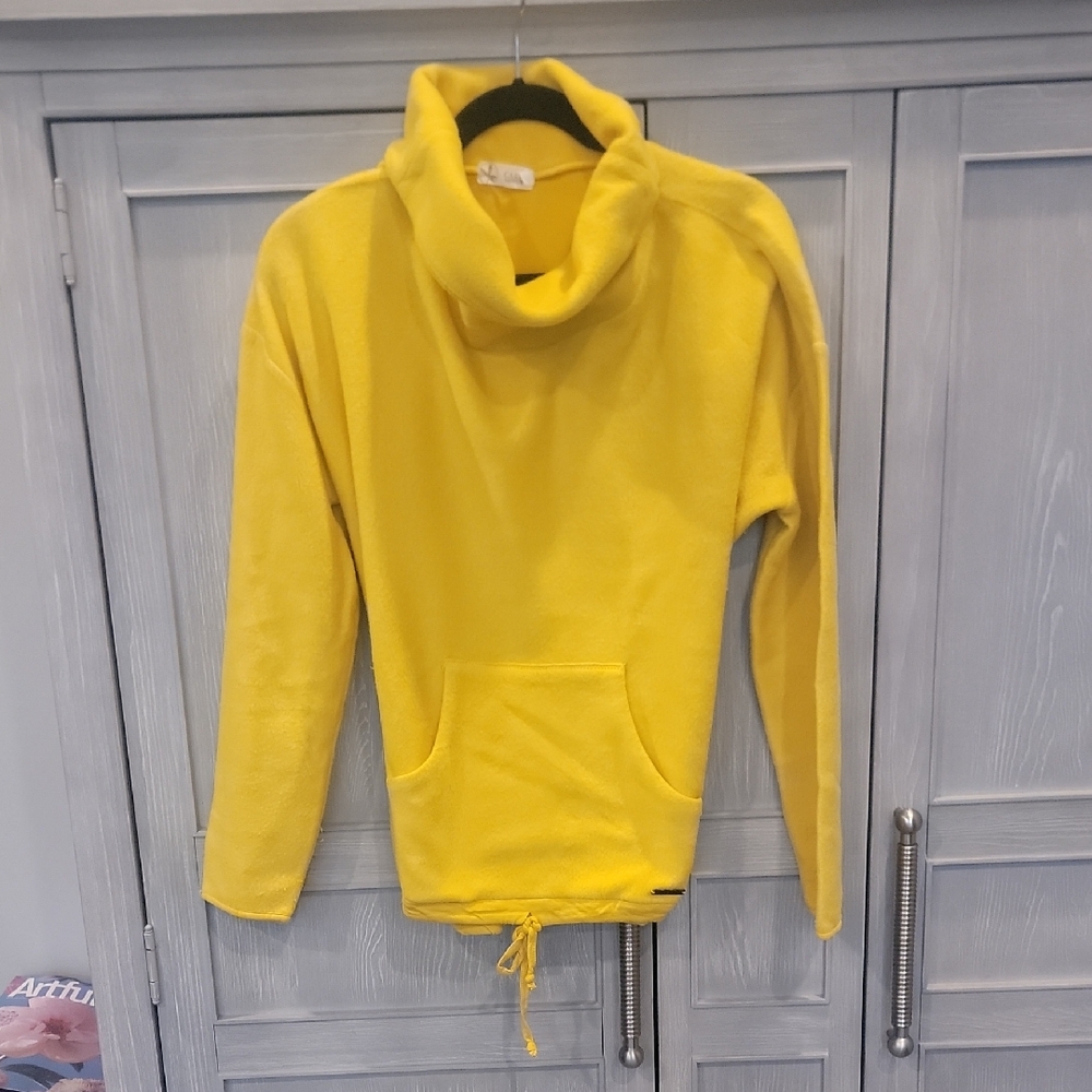 Carve Designs Yellow Cowl Neck Sweater